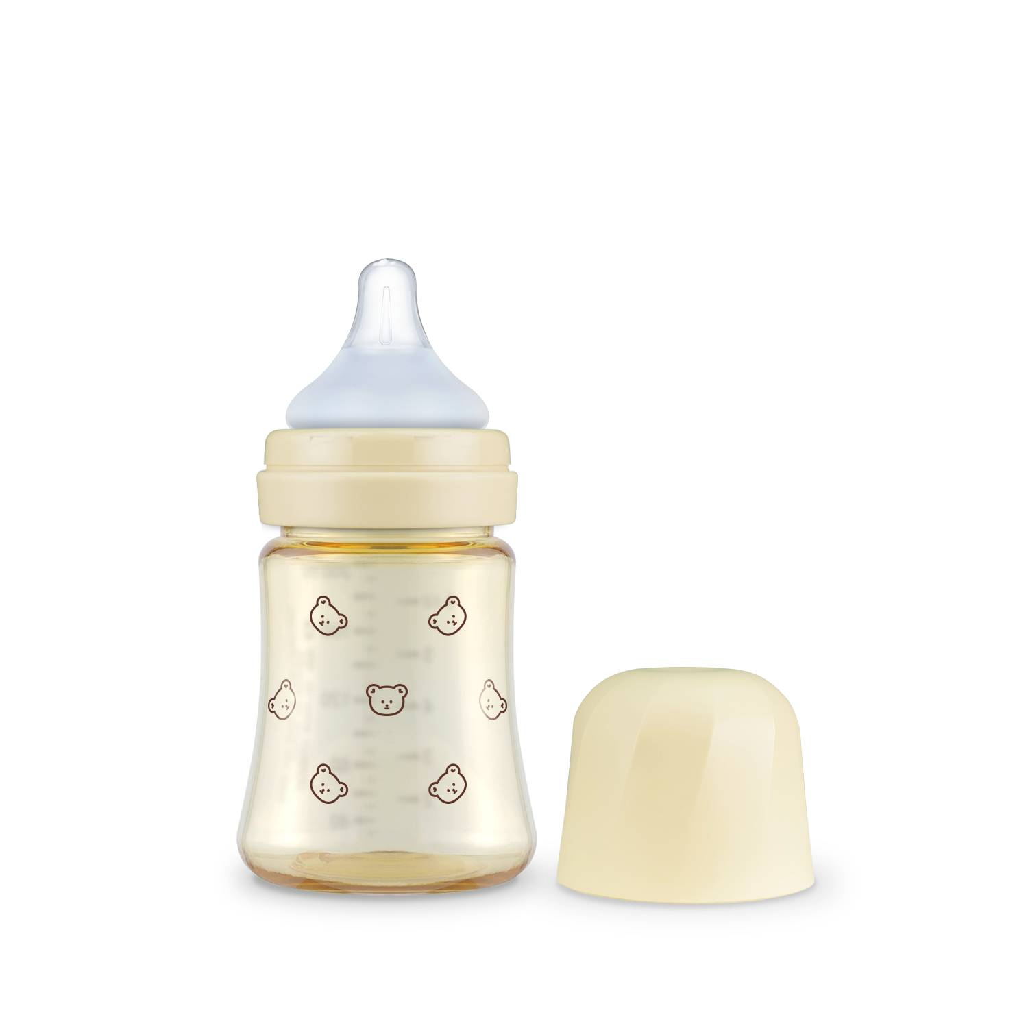 PPSU Feeding Bottle 200ml (with stage 1 teat, Dotgom)