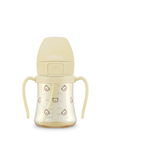 PPSU Straw Cup 200ml with Steel-Free One Touch Cap (Dotgom)