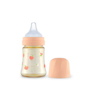 PPSU Feeding Bottle 200ml (with stage 1 teat, Peach Flower)