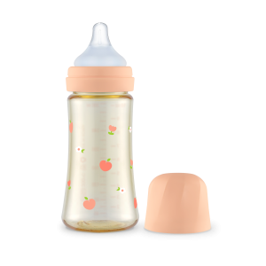PPSU Feeding Bottle 300ml (with Stage 2 teat, Peach Flower)